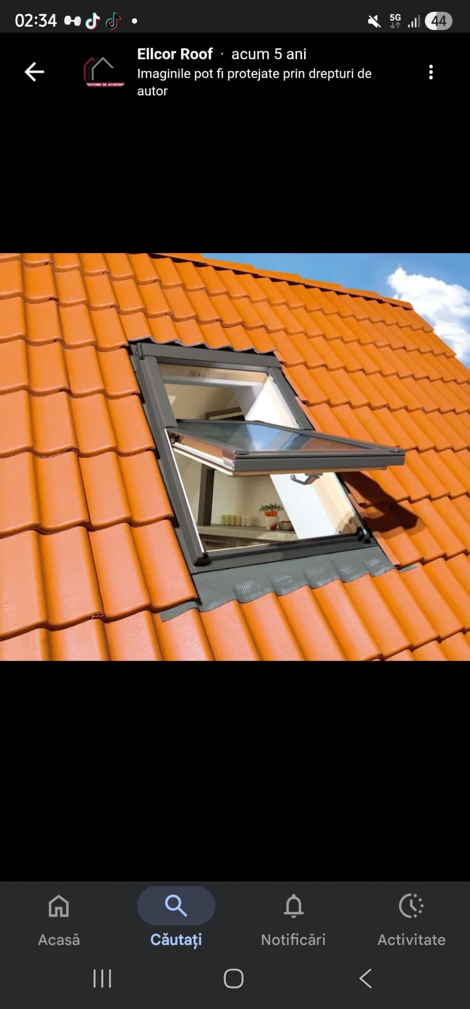 Geam Velux instalare